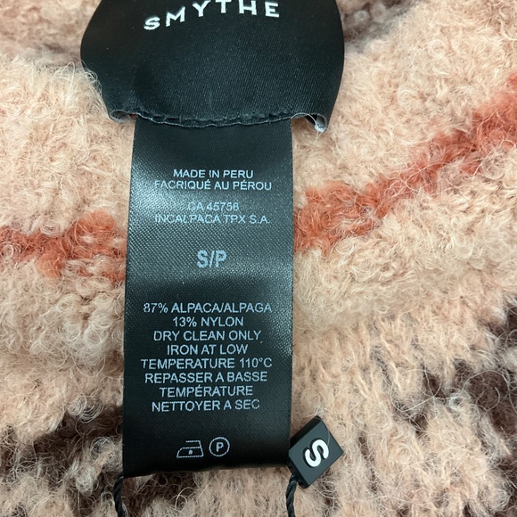 SMYTHE APRICOT FAIR ISLE LOPI SWEATER - Picture 5 of 6